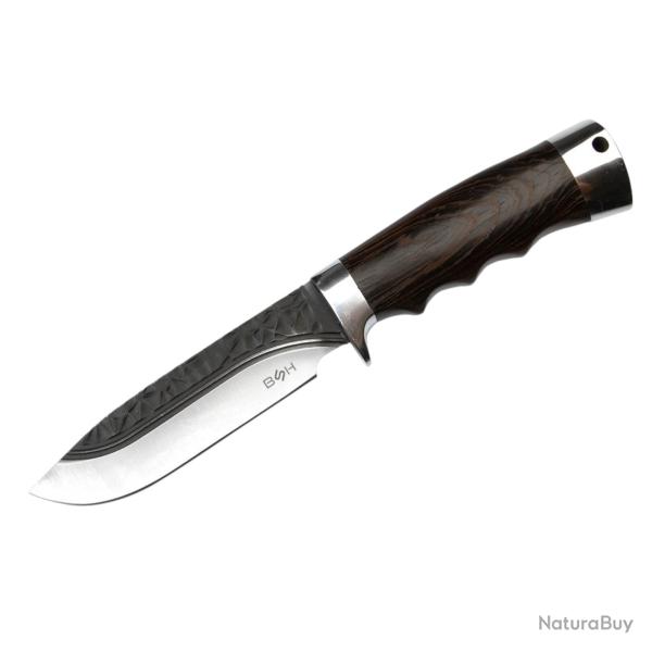 COUTEAU BSH N151A  FULL TANG Robuste  Lame Fixe Classique CHASSE/SURVIE