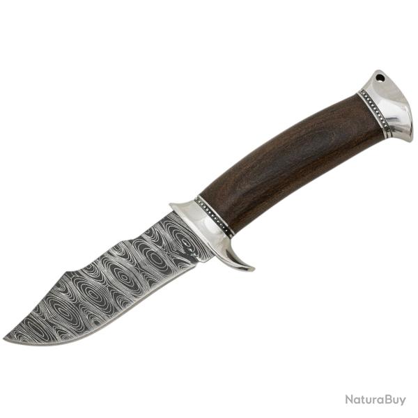 COUTEAU BSH N-193C Lame Fixe type BOWIE  CHASSE / SURVIE / BUSHCRAFT (23.9cm)