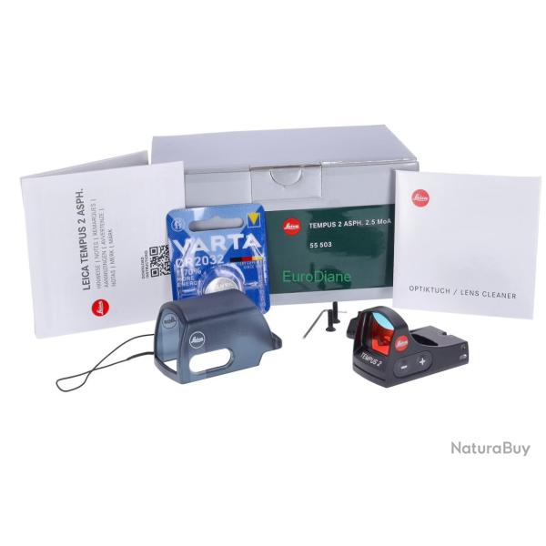 Leica Tempus ASPH 2 2,5 MOA avec montage HMS Swift pour Sauer 404 Silence