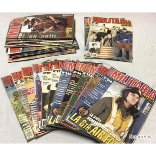 PROMO MILITARIA MAGAZINE lot de 5 revues AU CHOIX (no casque)