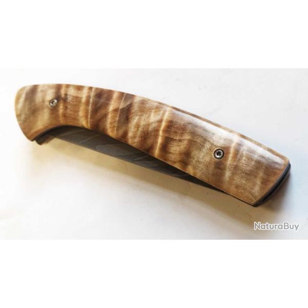 COUTEAU DE POCHE PLIANT ARTISAN THIERS MANU LAPACE ATELIER 1515 COLLECTION "PRIMITIVE"