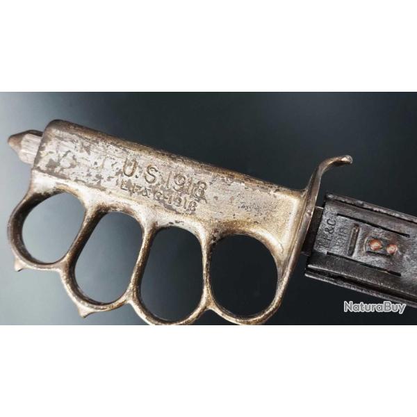 WW1 COUTEAU POIGNARD DE TRANCHEE US 1918 TRENCH KNIFE - USA PREMIERE GUERRE MONDIALE 1ere GM U.S.A. 