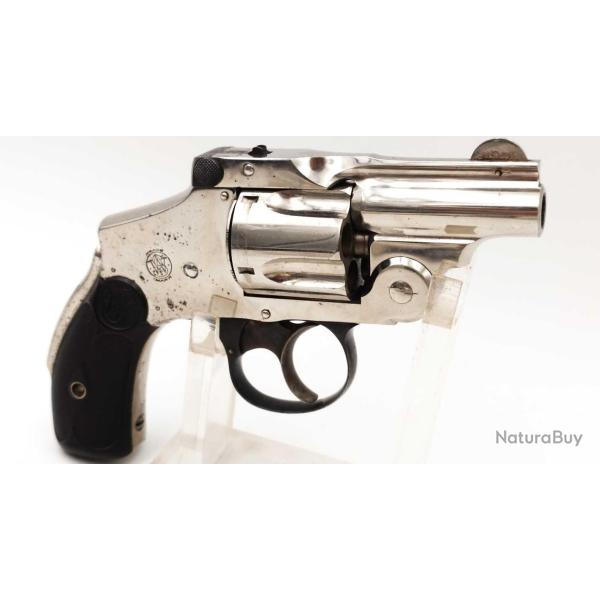 REVOLVER SMITH ET WESSON SAFETY CANON COURT CALIBRE 38 S&W DOUBLE ACTION - USA XIX Trs bon  U.S.A.