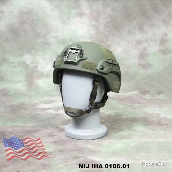 Casque Balistique NIJ 3A - MICH - Vert
