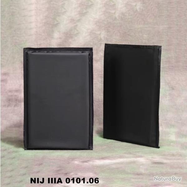 Plaque Balistique Laterale NIJ 3A - Aramide - 6x8 - Lot de 2