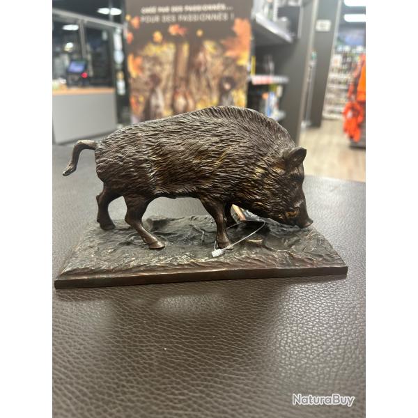 BRONZE SANGLIER FOUILLANT