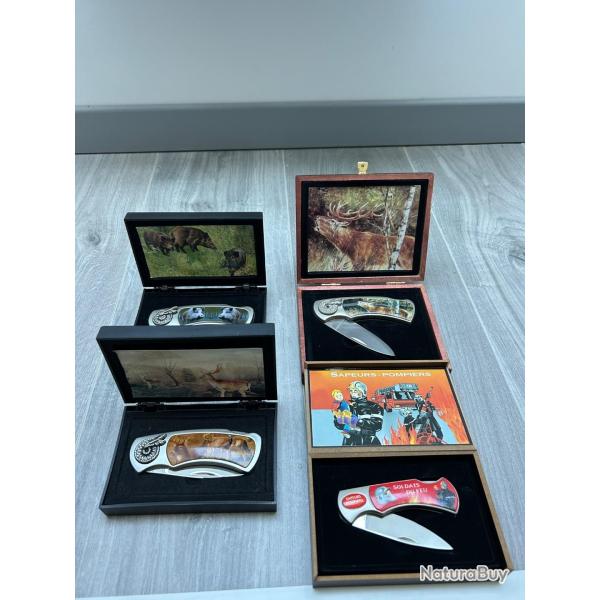 Couteau de collection avec coffret bois  1