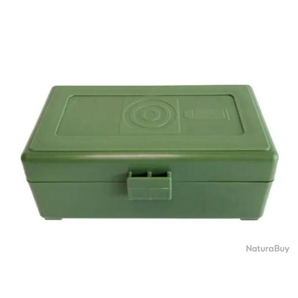 Bote de rangement verte 50 munitions Calibre 45 ACP