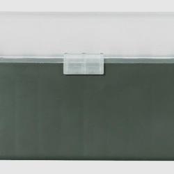 Bo&icirc;te de rangement verte couvercle transparent 50 munitions calibre 30-06