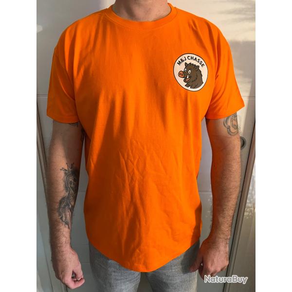 Teeshirt MJ CHASSE orange