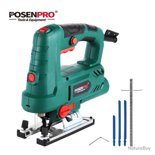 Scie Sauteuse Pro 220V 800W Guide Laser, Modele: PPJS800B