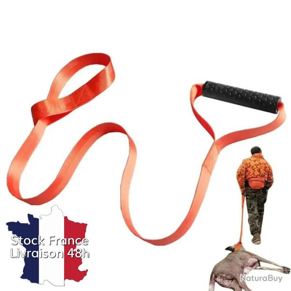 Sangle de trainage tire-gibier - Stock France