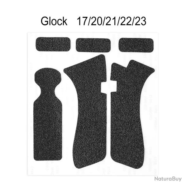 Grip antid�rapant adh�sif pour Glock 17 / 20 / 22 / 31 - Stock France