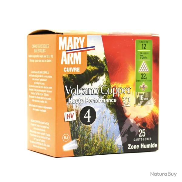 Bote de 25 cartouches Volcano Copper 32HP 12 70 32g