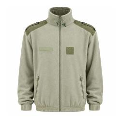 Blouson de chasse polaire commando 2 poches vert kaki TM
