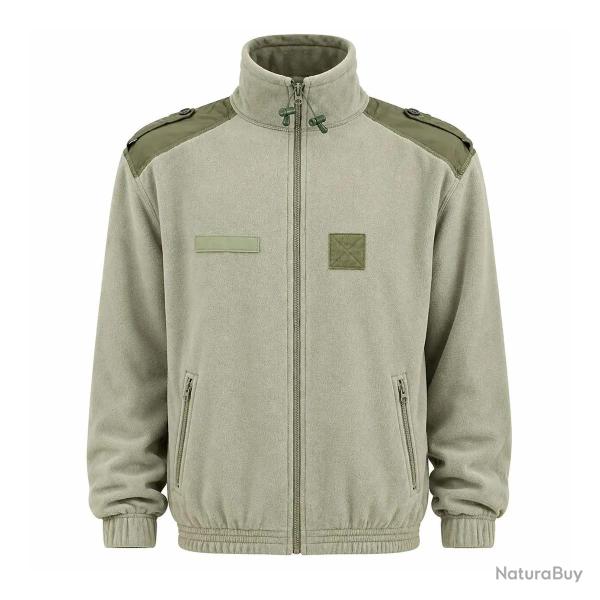 Blouson de chasse polaire commando 2 poches vert kaki TM