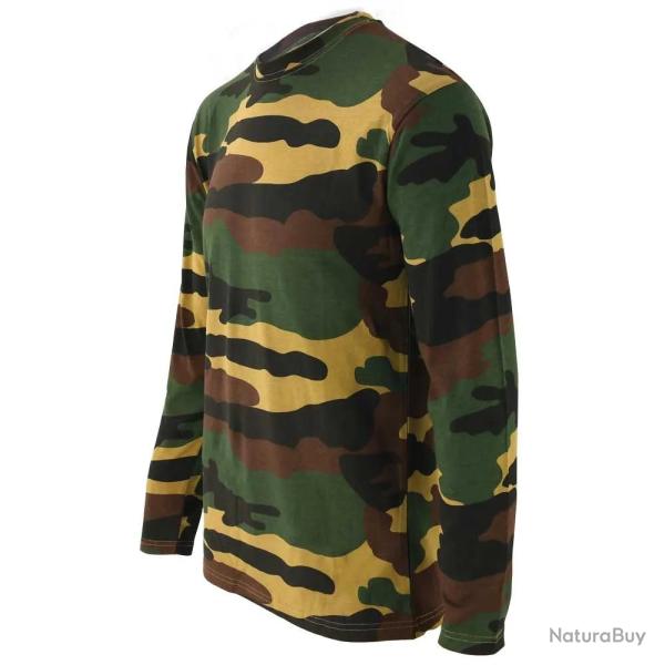 Tee Shirt Camouflage Manches Longues Taille S et XL S