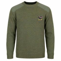 Pull col rond broderie Sanglier Taille S