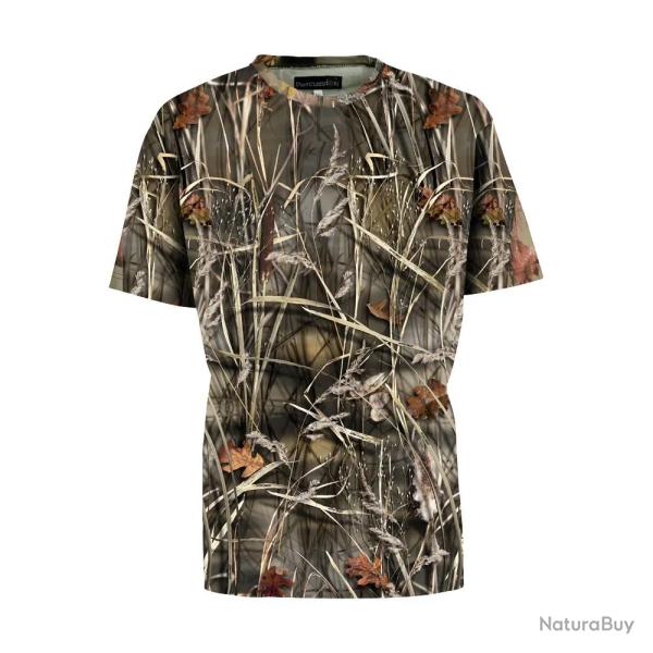 T shirt manches courtes Ghost Camo roseaux Wet polyester alv�ol�