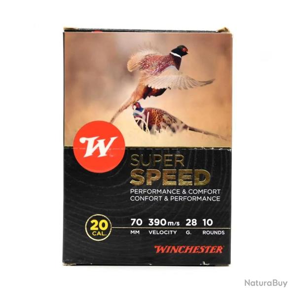 Boite de 10 cartouches Super Speed bourre jupe 20 70 28g 390m s L unit�