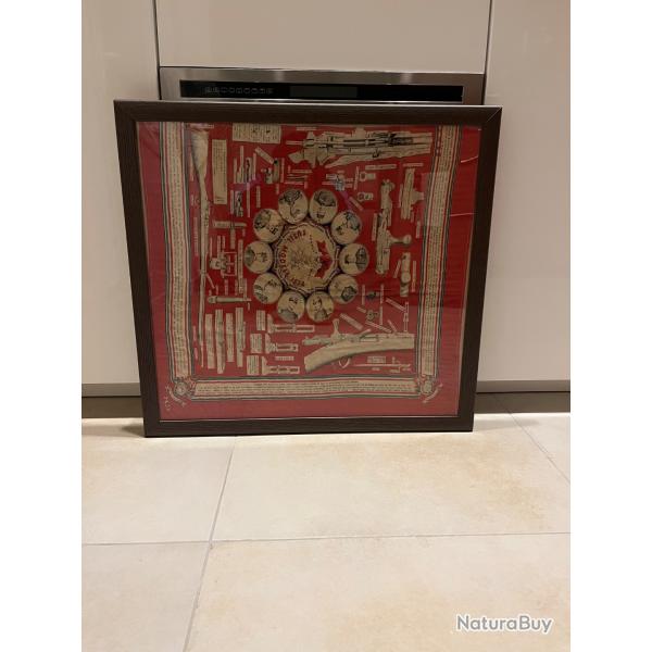 Mouchoir d'instruction fusil gras modle 1874 encadr sur mesure