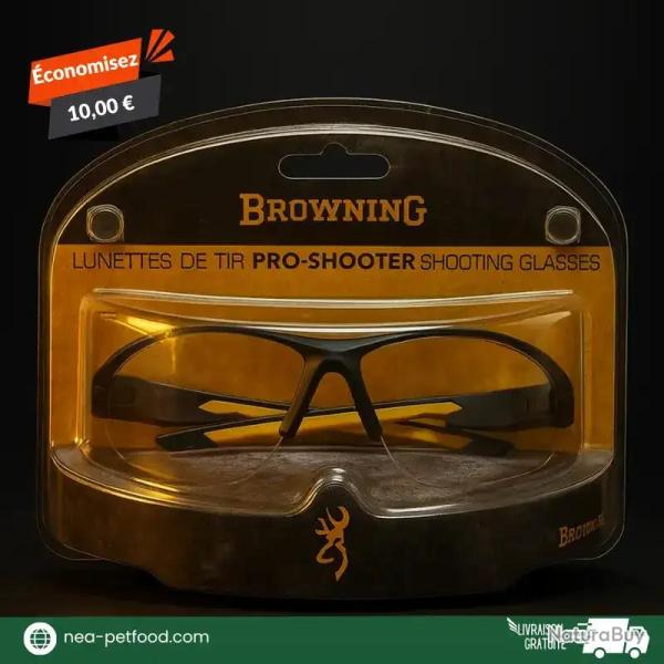 Lunette de tir Proshooter transparente "shooting glasses" Browning