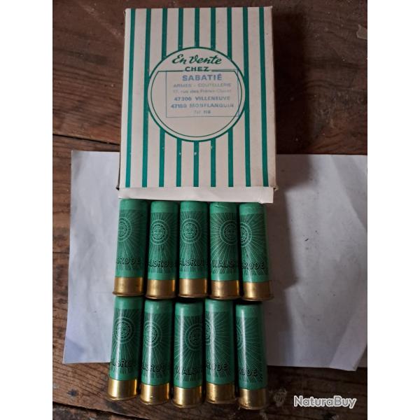 Bote  de10  belles  cartouches  anciennes  Italie  12 douilles cartons