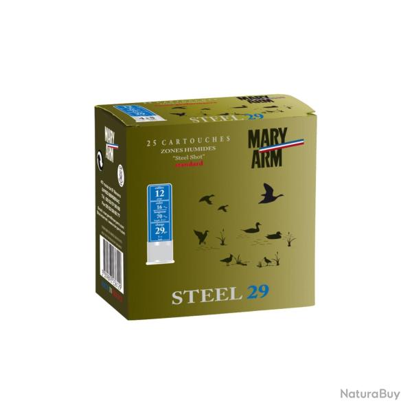 Cartouches Mary Arm acier steel 29 Cal.12/70 n� 7+8