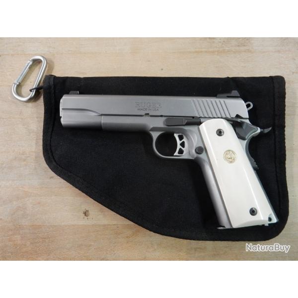 PISTOLET RUGER SR1911 INOX CAL 45 AUTO OCCASION TRES BON ETAT