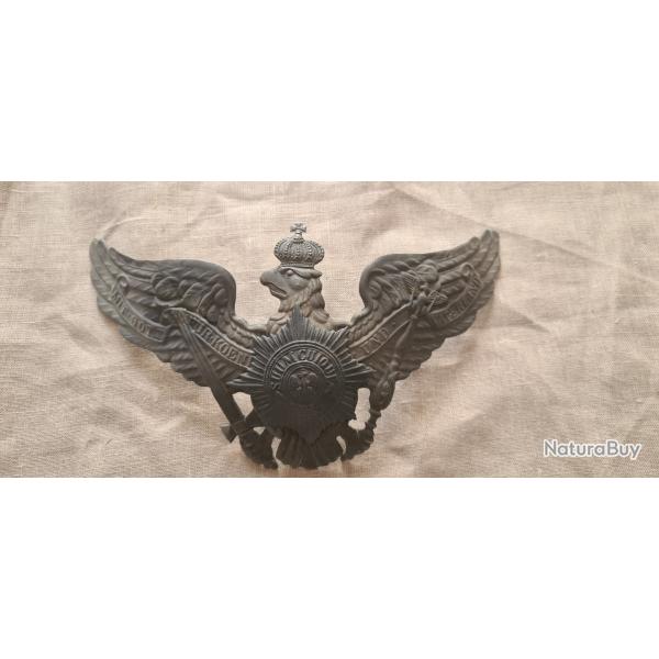 Plaque de casque a pointe,  de la garde fer WW1