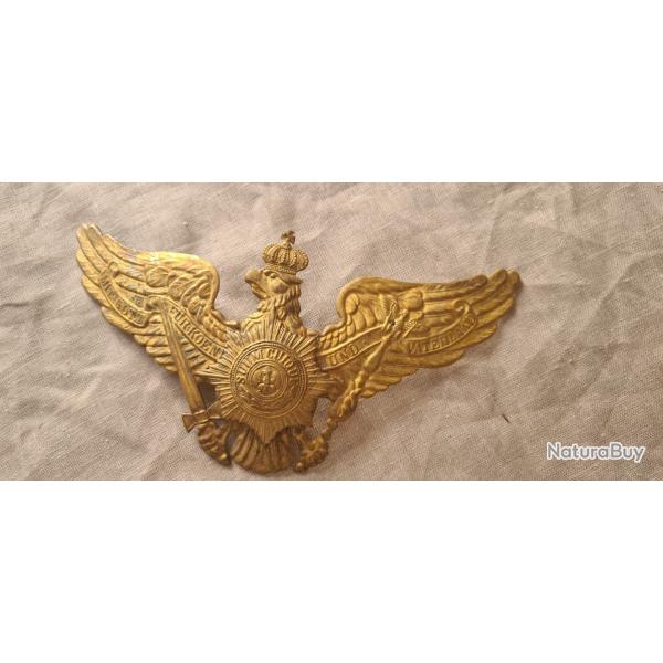 Plaque de casque a pointe,  de la garde laiton WW1