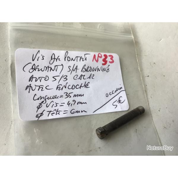 VENDU PAR LE-CUIRASSIER N 33 VIS DE PONTET ( DEVANT ) SEMI AUTOMATIQUE BROWNING AUTO 5/3 CAL12