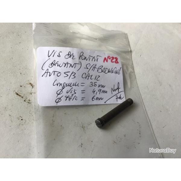 VENDU PAR LE-CUIRASSIER N 28 VIS DE PONTET  (DEVANT ) SEMI AUTOMATIQUE BROWNING AUTO 5/3 CAL12