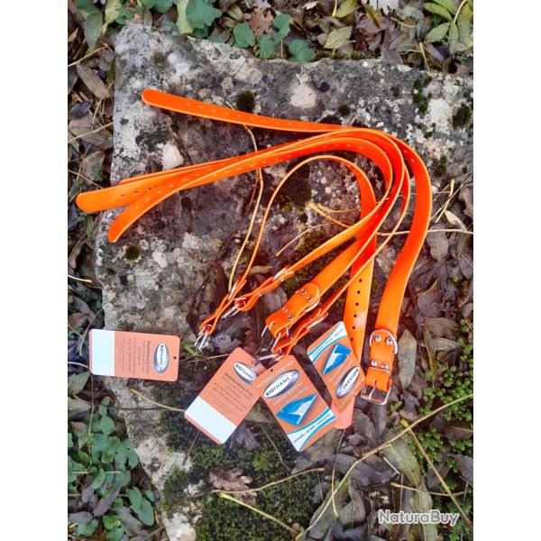 Lot de 5 colliers  Biothane 30/50 cm ... grav�s