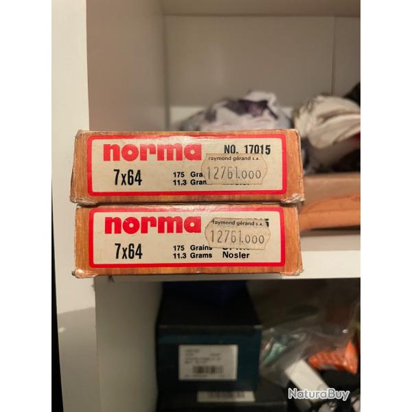 Balles Norma 7x64 , 175 gr x2 boites