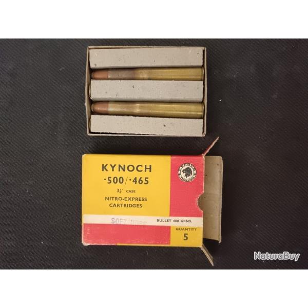 MUNITIONS DE COLLECTION KYNOCH .500/.465 - ETUI 3"1/2