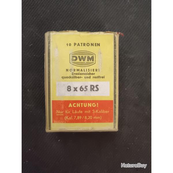 MUNITIONS DE COLLECTION DWM 8X65 RS