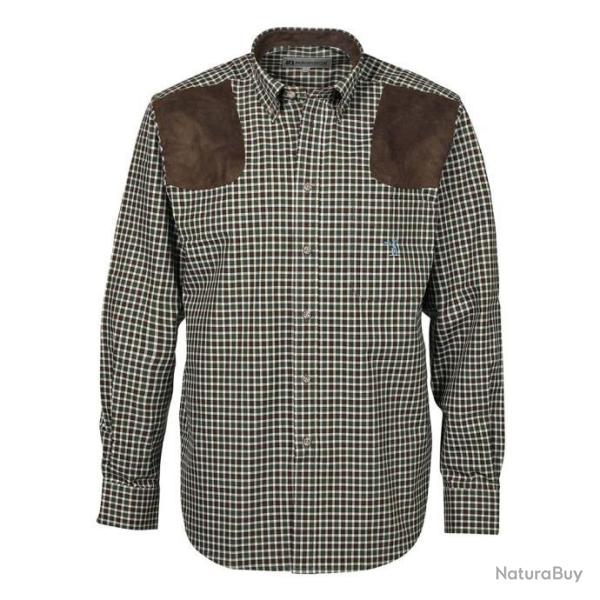 Prix de d�part � 1� !! Chemise Chasse Sologne Marron Vert Percussion Taille M