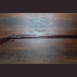 Carabine ou fusil à percussion - Kentucky - LEATHERMAN / MANTON - vers 1850 - BE