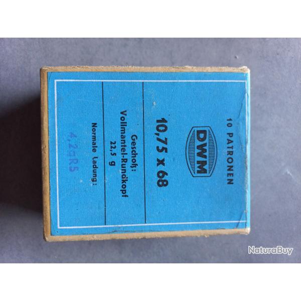 Cartouches 10,75 x 68 DWM