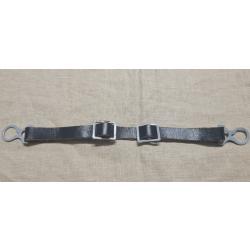 Jugulaire fer pour casque &agrave; pointe cuir &eacute;pais WW1   ( F3+)