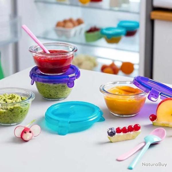 Black Friday ! Lot de 2 Rcipients Pyrex en Verre 0,20L