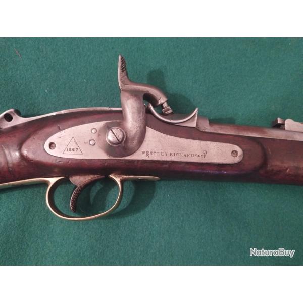 Mousqueton   d `ARTILHERIE  britannique Westley Richards,  "Monkey Tail"  11 mm   m / 1867