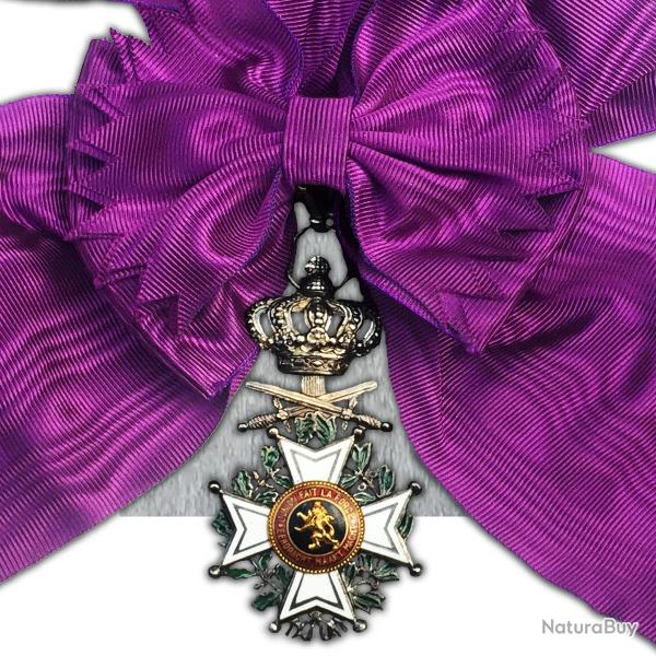 ABL TRES RARE BIJOU GRAND CORDON DE L'ORDRE LEOPOLD 1ER BILINGUE ORIGINAL