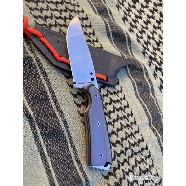 Couteau Artisanal EDC Tactique / Urbain Gris