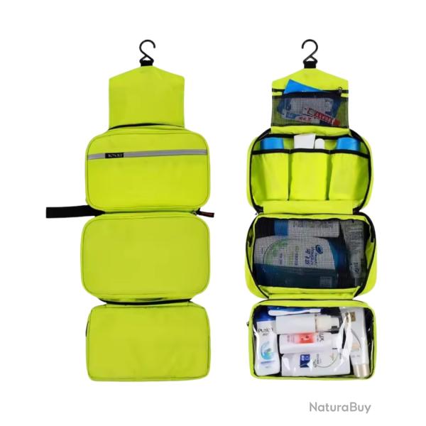 Trousse de toilette suspendue imperm�able Unisexe Grande capacit� Voyage Vert clair