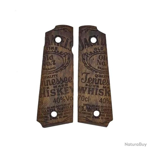 PLAQUETTES BOIS JACK DANIEL'S POUR TAURUS PT1911