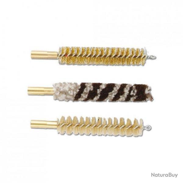 set 3 brosses nettoyage cal 9mm
