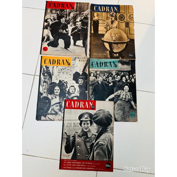 Lot d'une cinquantaine de tr�s anciennes revues 1908 � 1944, le Miroir, le Cadran, l'Illustration...