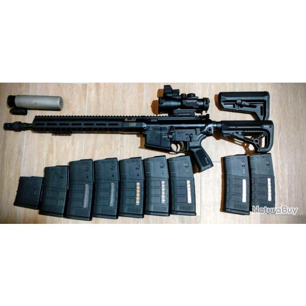 Comme neuf Sig 716 i Tread 16" + 9 chargeurs 7,62x51 308w AR10 + Ase Utra SL7i BL